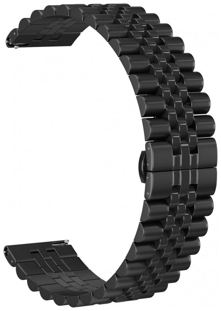 Премиум металлический ремешок для Apple Watch Series 1-8 и Ultra - 42/44/45/49 мм (эпл вотч), черный