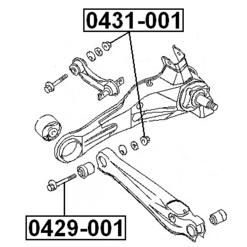 гайка febest 0431 001 Гайка Febest 0431-001