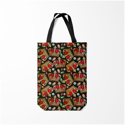 фото Сумка-шоппер / 31х42 см / популярные иллюстрации / искусство короны burnettie