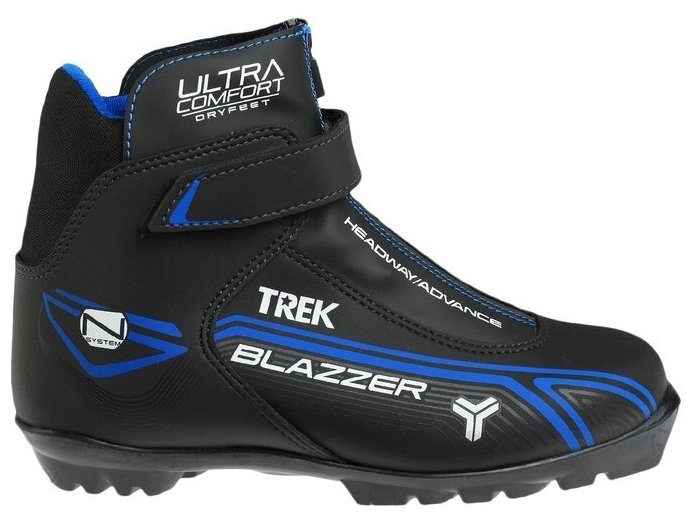 Ботинки лыжные NNN TREK BlazzerComfort3 черный/лого синий RU42/EU43/CM27