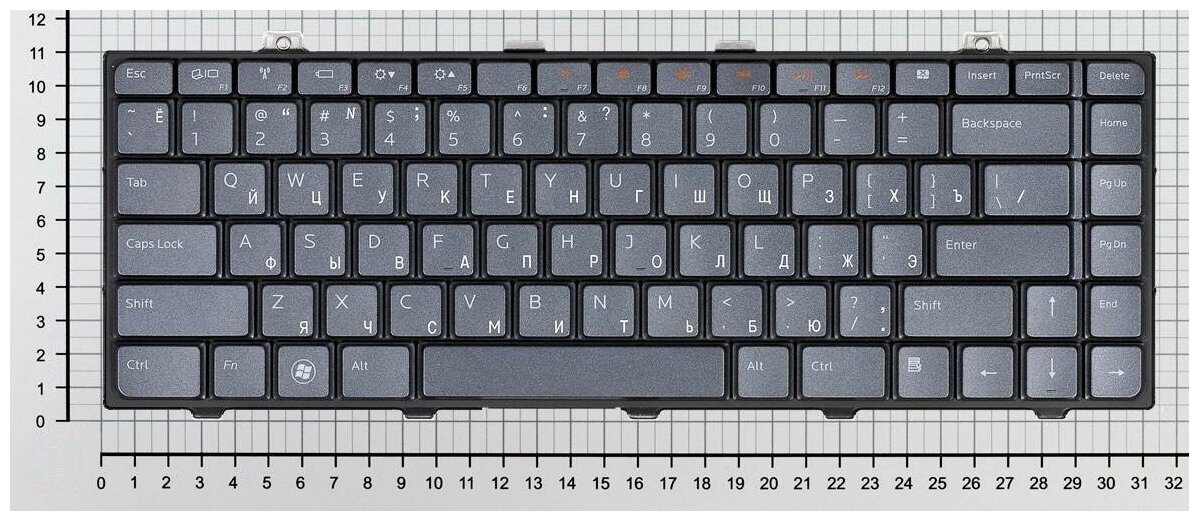 Клавиатура для ноутбука Dell 0RXJ8T черная