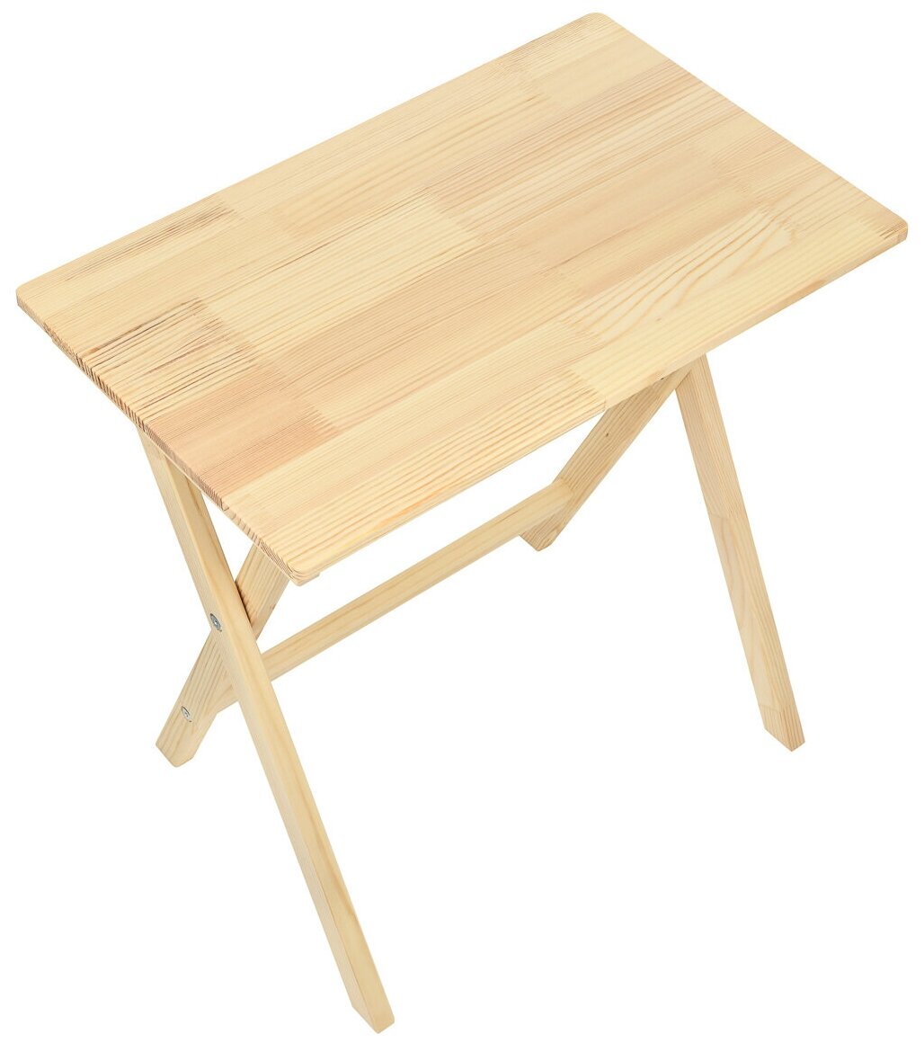 Стол складной малый KETT-UP PICNIC ECO, KU276, 56*35см, Н-58см, массив сосны, цвет натуральный - фотография № 4
