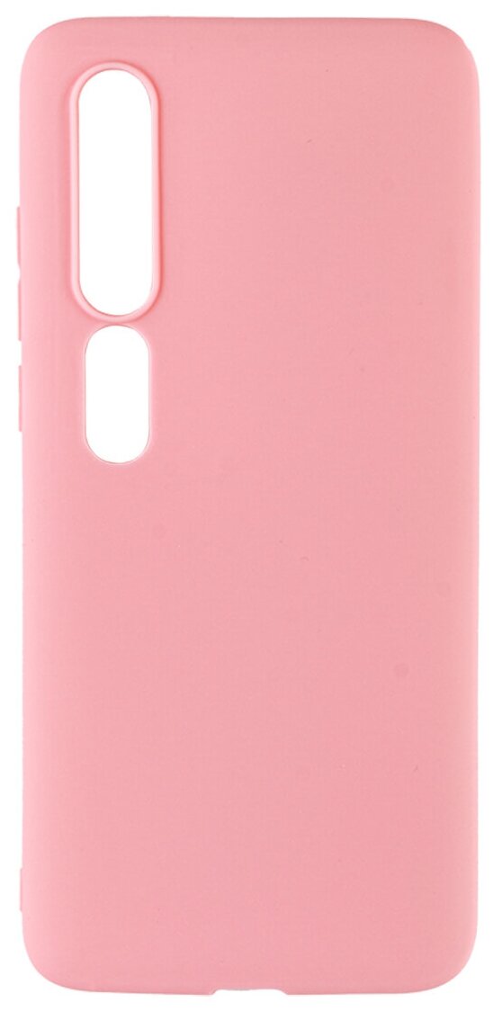 Чехол для Xiaomi Mi 10. Розовый. Soft touch.