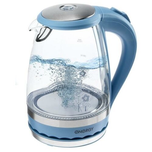 Чайник электрический ENERGY E-279 стекло 15 л 2200 Вт голубой 315700₽