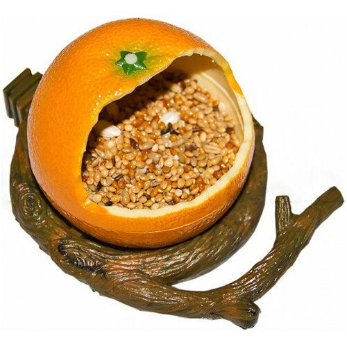 PENN-PLAX Кормушка для птиц внутренняя апельсин