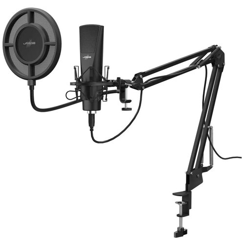 Микрофон проводной Hama Stream 800 HD 25м черный 577900₽