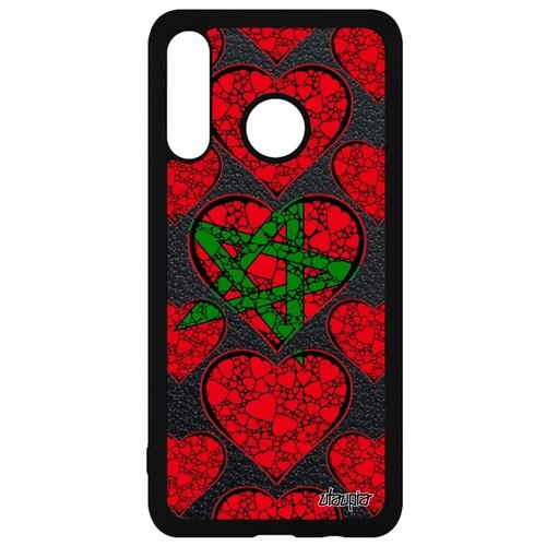фото Дизайнерский чехол для мобильного // huawei p30 lite // "флаг марокко с сердцем" государственный патриот, utaupia, цветной