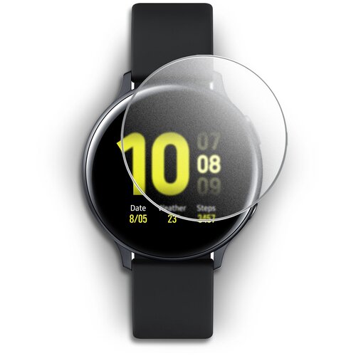 Гидрогелевая защитная пленка на Samsung Galaxy Watch Active (40 mm) / Самсунг Галакси Вотч Актив /40 мм матовая на смарт часы комплект 2 шт. , Brozo