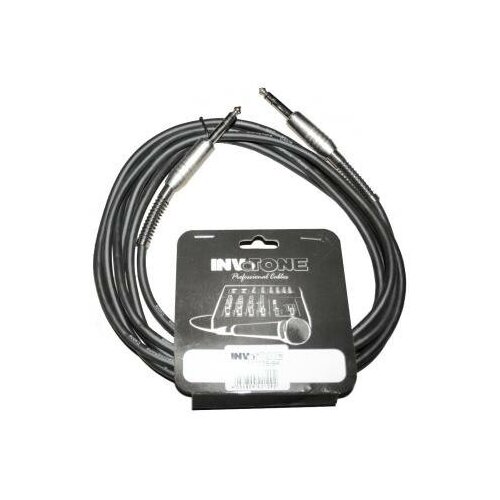 Кабель аудио 1xJack - 1xJack Invotone ACM1210S BK 10.0m аудио кабель invotone aca1005