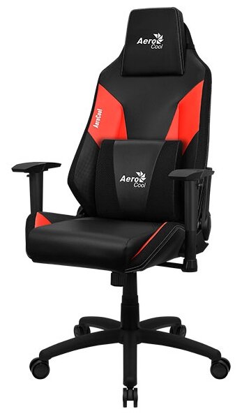 Компьютерное кресло AeroCool Admiral игровое, обивка: искусственная кожа, цвет: Champion Red