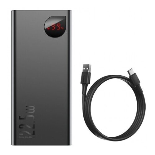 Аккумулятор Baseus Adaman Metal Digital Display Quick Charge Power Bank 225W 30000mAh с кабелем Type-C 3A 50cm PPIMDA-C0A 505000₽