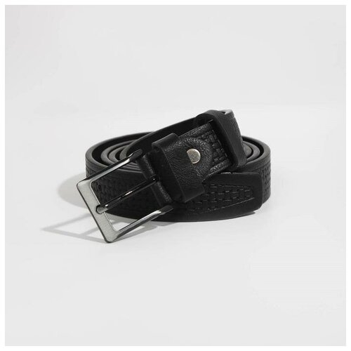 фото Ремень, ширина 2,8 см, винт, пряжка металл, цвет чёрный нет бренда