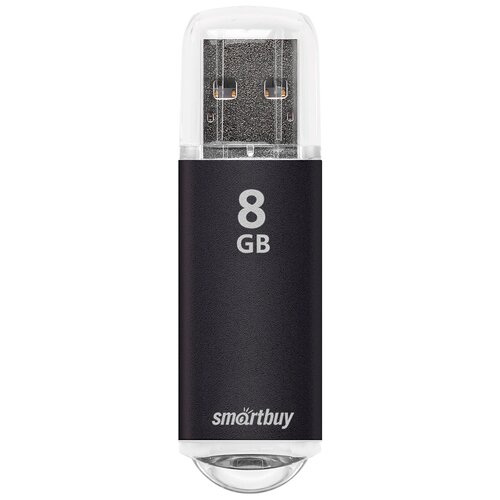 Флешка SmartBuy V-Cut USB 2.0 4 ГБ, 1 шт., серебристый