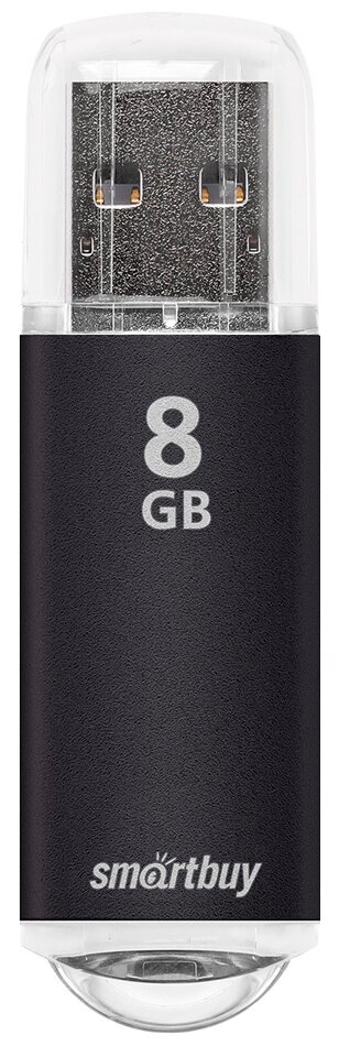 Флеш-накопитель USB 2.0 Smartbuy 8GB V-Cut Black (SB8GBVC-K)