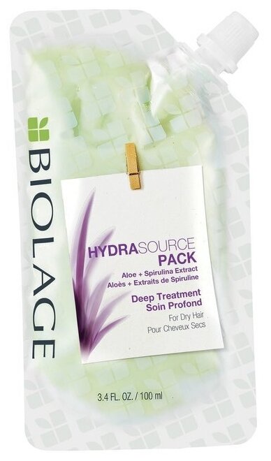 Маска-концентрат Biolage Hydrasource для глубокого восстановления сухих волос, 100 мл