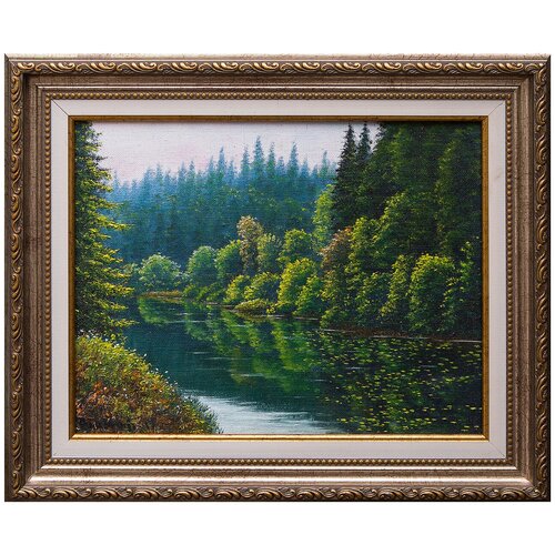 фото Картина маслом "река в лесу" тимофеев русская живопись