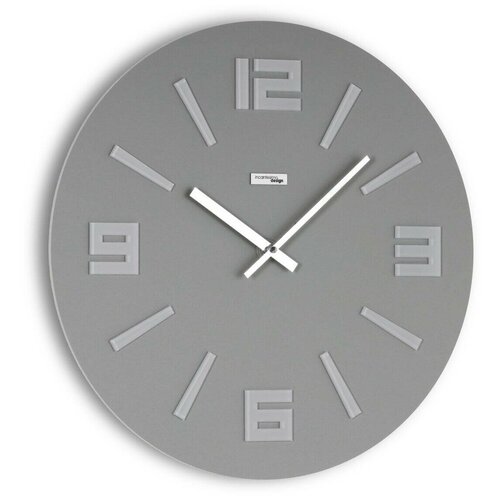 фото Интерьерные настенные часы. модель mimesis. цвет серый incantesimo design