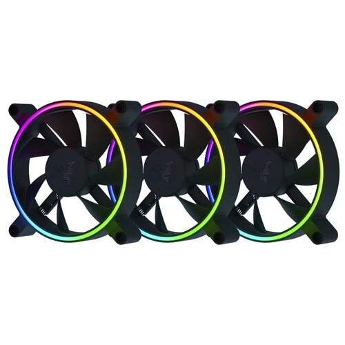 Вентилятор Razer Kunai Chroma RGB 120mm LED 3 Fans RC21-01810100-R3M1 корпусные вентиляторы razer kunai chroma 120mm 3pcs rc21 01810100 r3m1