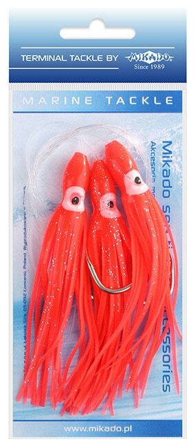 Поводки для морской рыбалки "Mikado. Octopus Rig" 10 см крючки 3 х №7/0