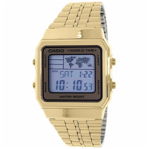 Наручные часы CASIO Casio A500WGA-9D, золотой, желтый