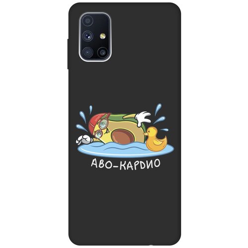 матовый soft touch силиконовый чехол на samsung galaxy m51 самсунг м51 с 3d принтом gucci stickers черный Матовый Soft Touch силиконовый чехол на Samsung Galaxy M51, Самсунг М51 с 3D принтом Avo-Swimming черный матовый