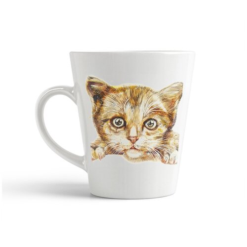 фото Кружка-латте coolpodarok кот взгляд