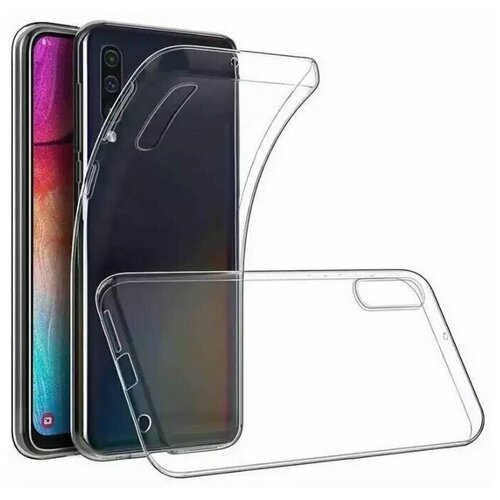фото Прозрачный силиконовый чехол для телефона samsung a70 / прозрачный чехол на самсунг галакси а70 / ультратонкий premium силикон с протекцией от прилипания (прозрачный) pastila