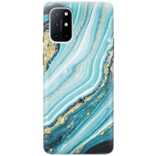 Ультратонкий силиконовый чехол-накладка для OnePlus 8T с принтом Green Marble ультратонкий силиконовый чехол накладка для nokia 8 1 с принтом green marble