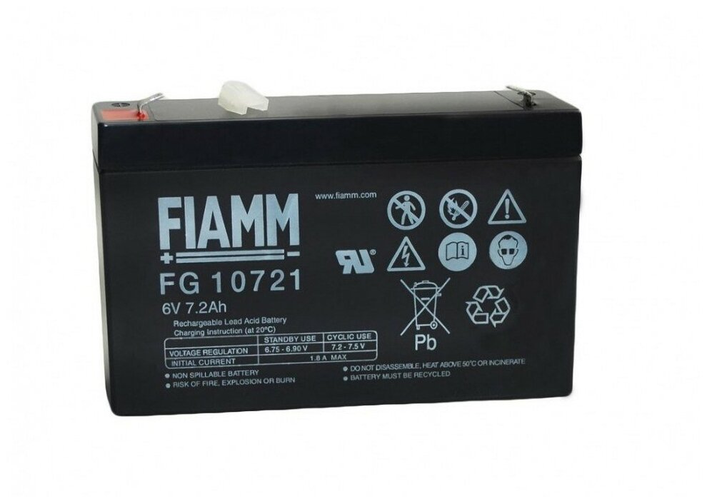 FIAMM Аккумуляторная батарея 6В - 7,2Ач FG10721