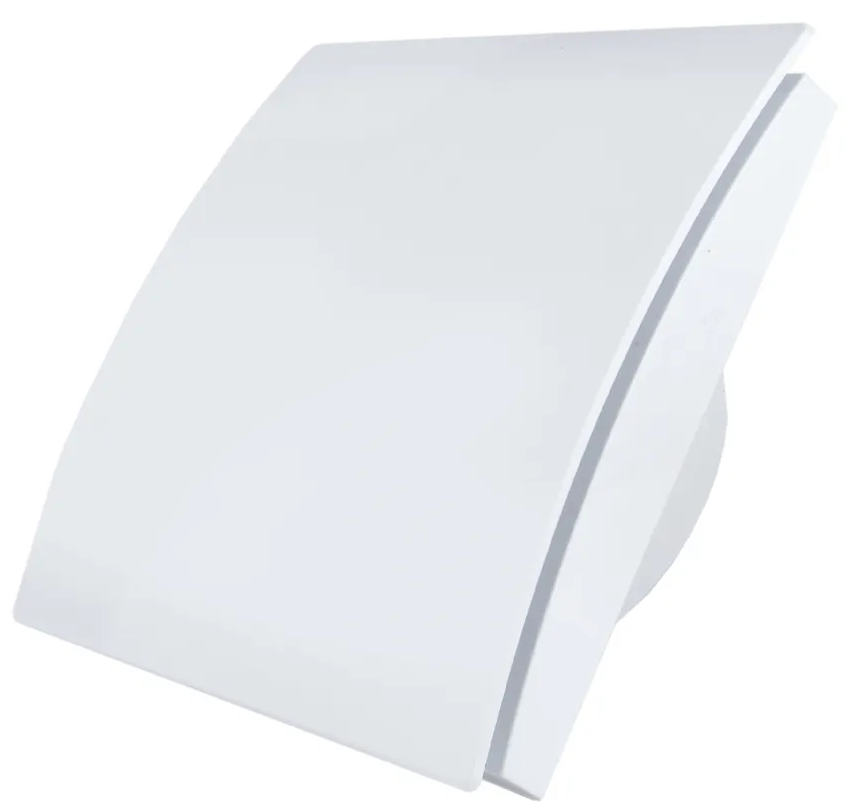 MMOTORS JSC Вытяжной бесшумный вентилятор для ванной Mmotors ММР 100 пластик белый, тонкий 0702