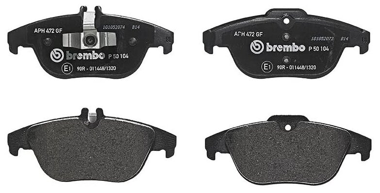 Дисковые тормозные колодки задние brembo P50104 (1 шт.)