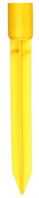 Фонарь садовый на солнечной батарее "Цветок желтый", 29 см, d=6 см, 1 led, пластик - фотография № 9