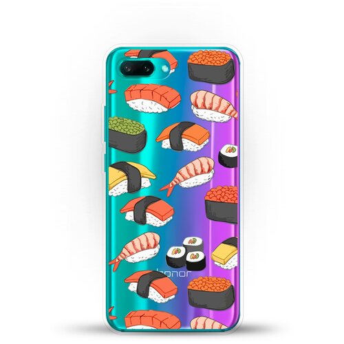 фото Силиконовый чехол авокадо-кот на honor 10 andy & paul