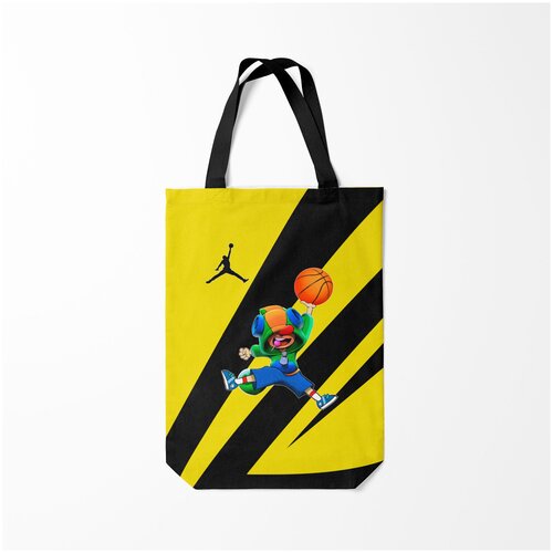 фото Сумка-шоппер / 31х42 см / геймерам / brawl stars баскетбол burnettie
