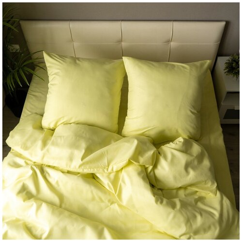 Комплект постельного белья Арт.49 Евро Однотонный Полисатин RICCHEZZA