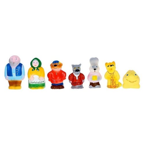 пкф игрушки набор резиновых игрушек репка ПКФ «Игрушки» Набор резиновых игрушек «Колобок»