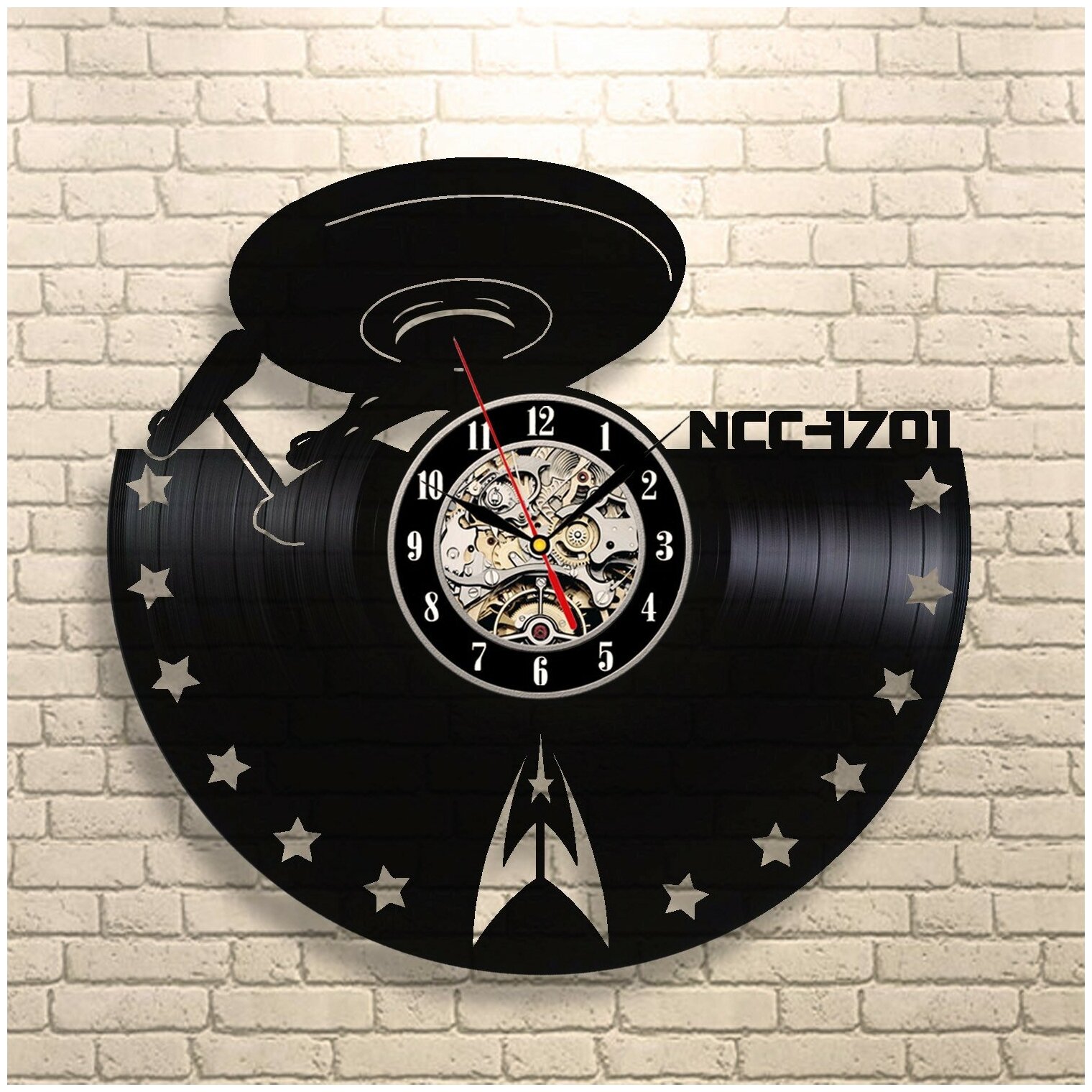 Star Trek — часы из виниловой пластинки (c) VinylLab