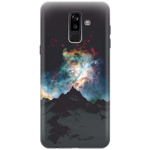 фото Gosso ультратонкий силиконовый чехол-накладка для samsung galaxy j8 (2018) с принтом "горы и звезды"
