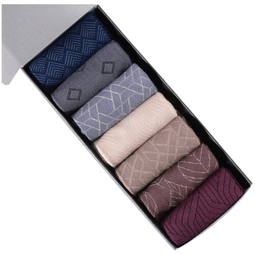 фото Набор из 7 пар мужских носков от фабрики virtuoso микс, размер 29 (44-46)