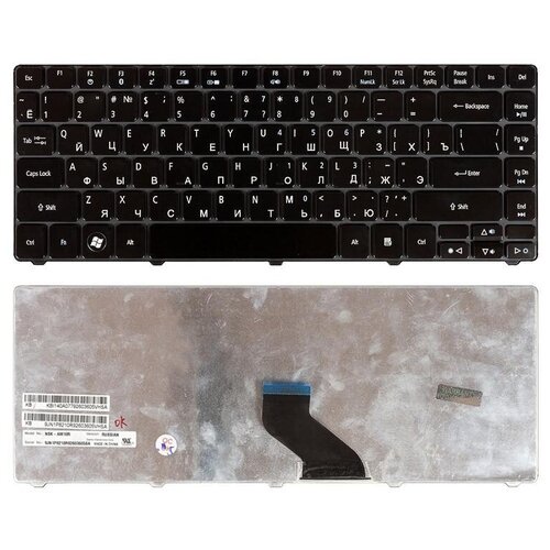 Клавиатура для ноутбука Acer 6037B0043216 Русская черная глянцевая 120000₽