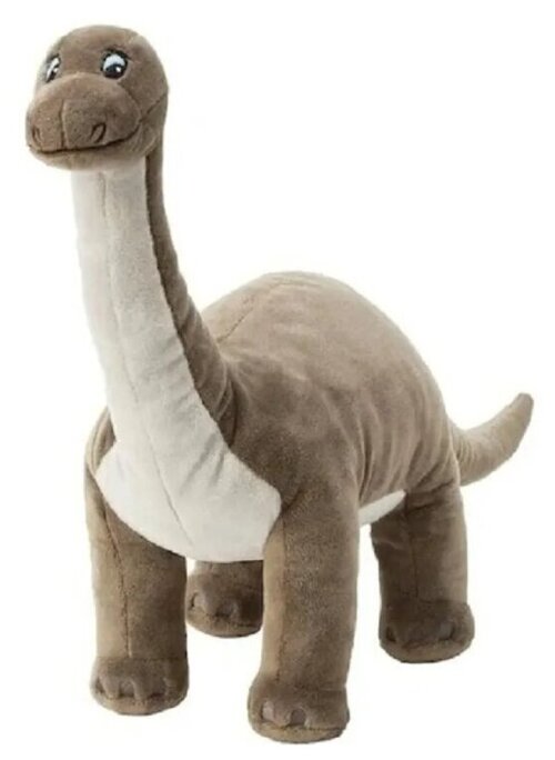 Мягкая игрушка TOMATO Динозавр коричневый, 100 см, коричневый/бежевый