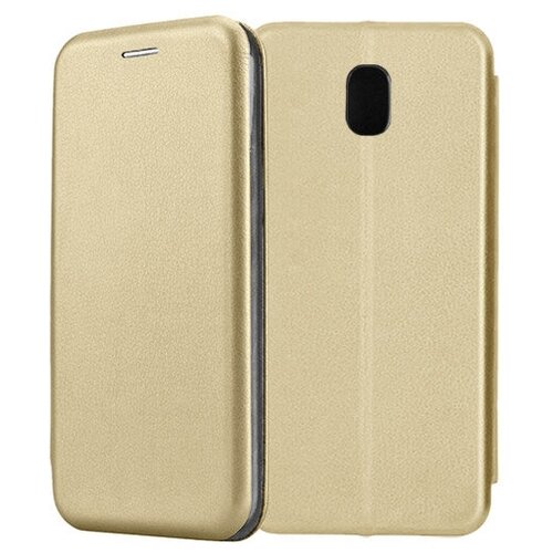 Чехол-книжка Fashion Case для Samsung Galaxy J5 (2017) J530 золотой clear case прозрачный tpu чехол 2мм для samsung j530 galaxy j5 2017