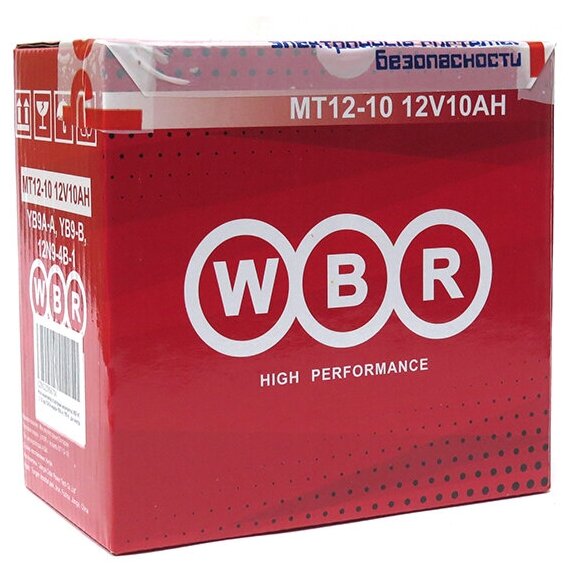 Аккумулятор для спецтехники WBR MT12-10 135x75x138