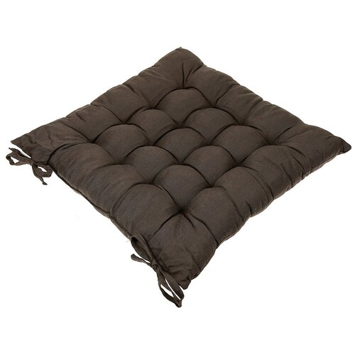 Подушка на стул House-wares, 40х40х5 см., шоколадный, 100% полиэстер, наполнитель синтепон