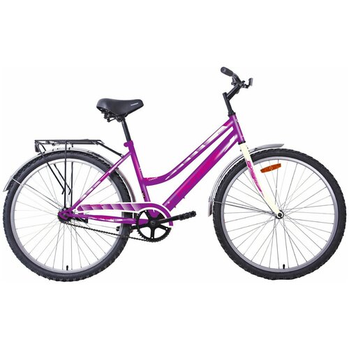 фото Велосипед pioneer classic 26"/16" 2020-2021 violet-white-pink