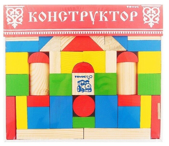 Томик Конструктор «Цветной», 65 элементов