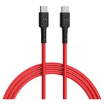 Кабель Type-C/Type-C Xiaomi ZMI Braided Cable 150 см MFI 3A 60W PD Материал оплетки нейлон/кевлар (AL353 Red), красный - изображение