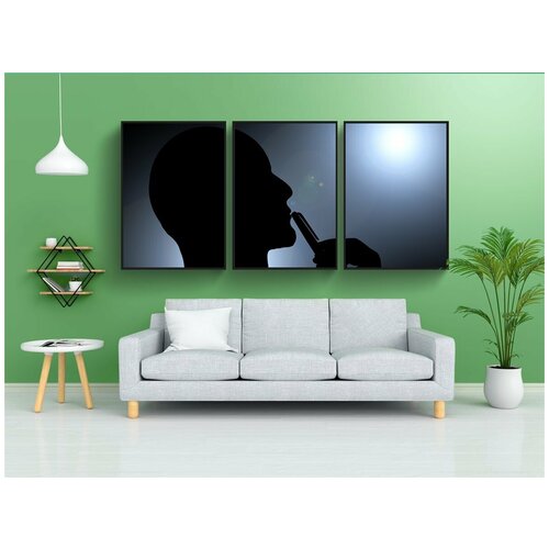 фото Набор модулных постеров для интерьера "считать, отражать, направление" 60x90 см. в тубусе, без рамки lotsprints