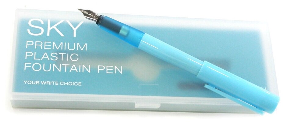 Перьевая ручка KACO Sky Premium Plastic Fountain Pen (K1030) голубой