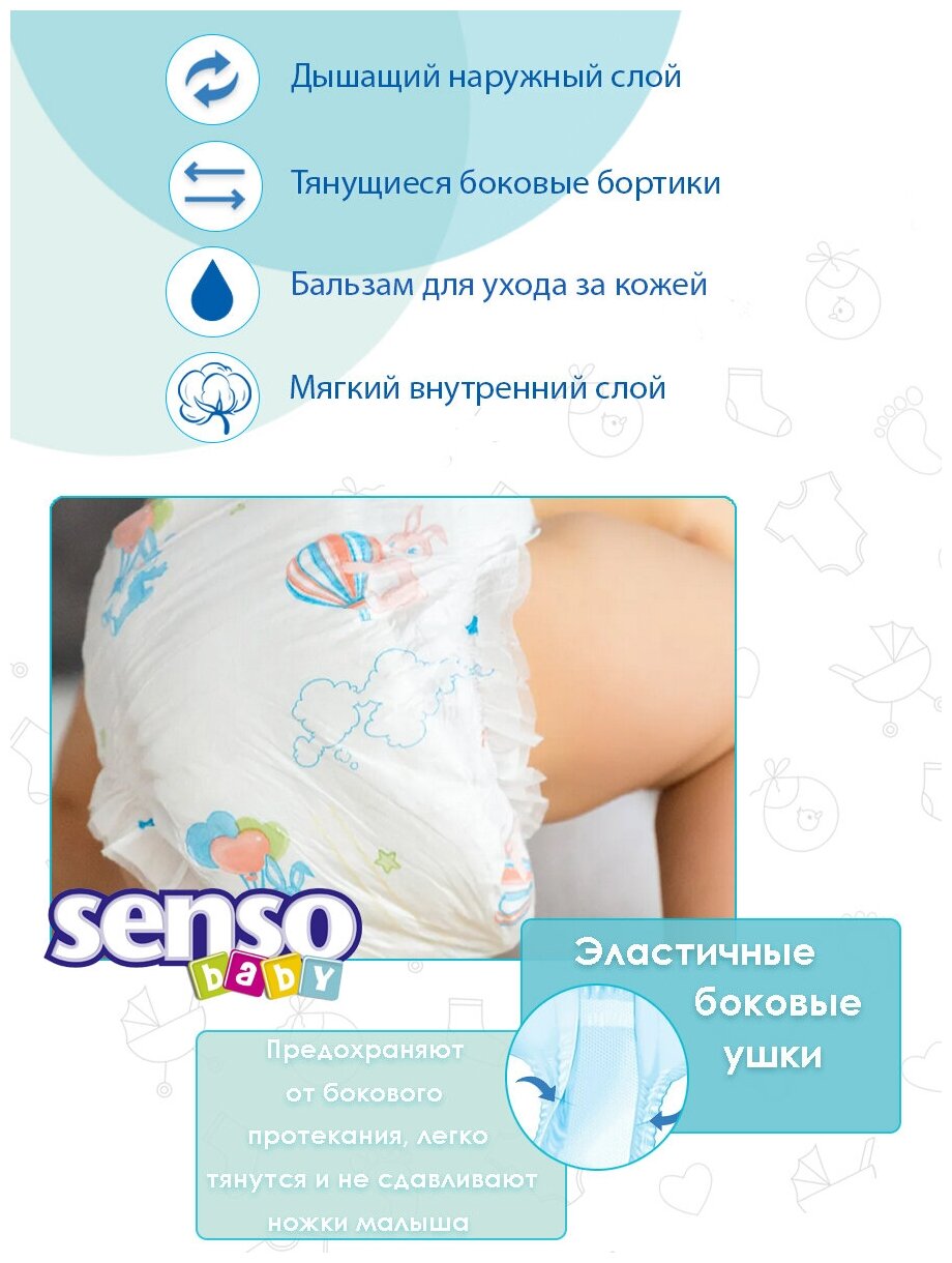 Подгузники Senso Baby Maxi 4 (7-18 кг), 66 шт. - фото №6